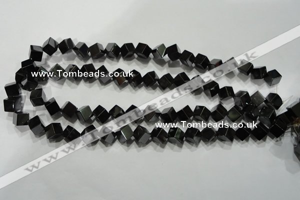 CHE188 15.5 inches 8*8mm cube hematite beads wholesale