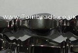 CHE197 15.5 inches 10*20mm vase-shaped hematite beads wholesale