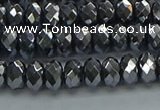 CHE2001 15.5 inches 4*6mm faceted rondelle hematite beads