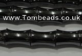 CHE204 15.5 inches 8*12mm bamboo hematite beads wholesale