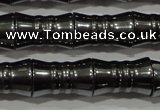 CHE207 15.5 inches 8*12mm bamboo hematite beads wholesale