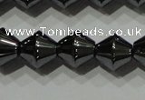 CHE212 15.5 inches 8*8mm bicone hematite beads wholesale