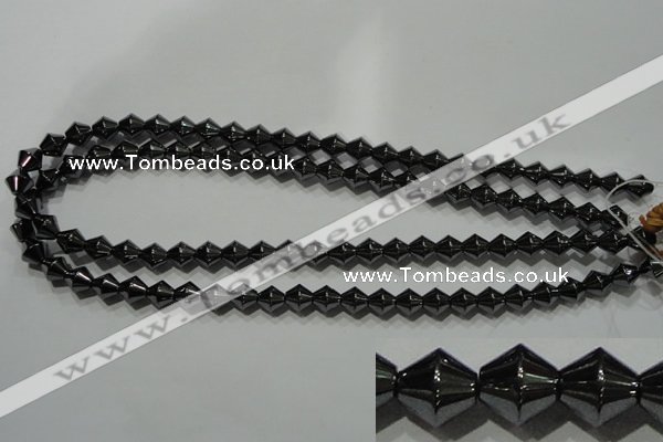 CHE212 15.5 inches 8*8mm bicone hematite beads wholesale