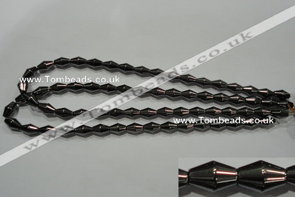 CHE214 15.5 inches 8*12mm bicone hematite beads wholesale