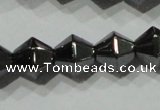 CHE216 15.5 inches 8*8mm faceted bicone hematite beads wholesale