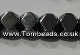 CHE223 15.5 inches 8*8mm faceted cube hematite beads wholesale