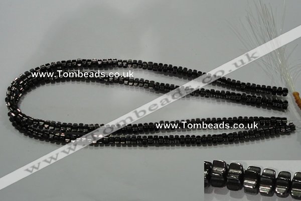 CHE234 15.5 inches 4*7mm star hematite beads wholesale