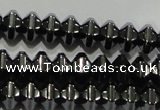 CHE235 15.5 inches 4*6mm star hematite beads wholesale