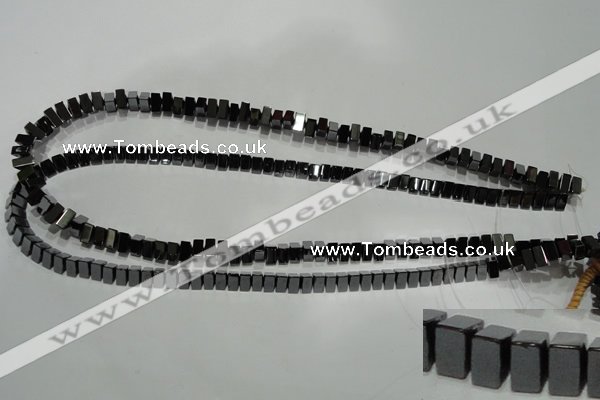 CHE237 15.5 inches 3*7mm triangle hematite beads wholesale