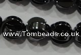 CHE245 15.5 inches 10mm curved moon hematite beads wholesale