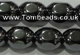 CHE247 15.5 inches 10*12mm lantern hematite beads wholesale