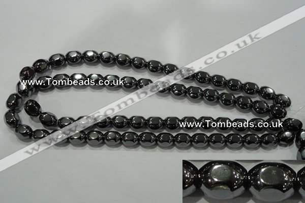 CHE247 15.5 inches 10*12mm lantern hematite beads wholesale