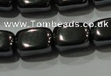 CHE249 15.5 inches 8*12mm cuboid hematite beads wholesale