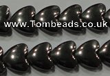 CHE257 15.5 inches 8*8mm heart hematite beads wholesale