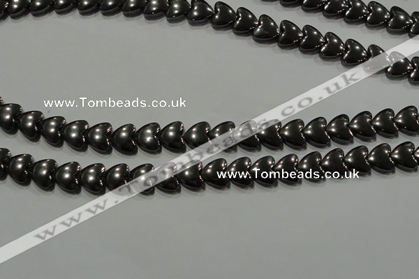 CHE257 15.5 inches 8*8mm heart hematite beads wholesale