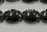 CHE277 15.5 inches 10*14mm oval hematite beads wholesale