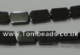 CHE291 15.5 inches 8*13mm rectangle hematite beads wholesale