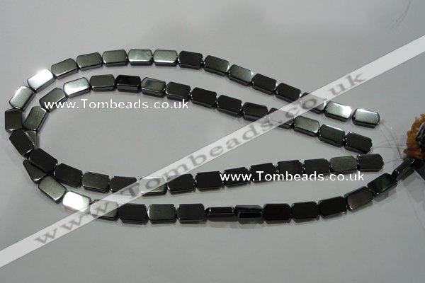 CHE291 15.5 inches 8*13mm rectangle hematite beads wholesale