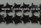 CHE293 15.5 inches 6mm star hematite beads wholesale