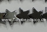 CHE295 15.5 inches 10mm star hematite beads wholesale