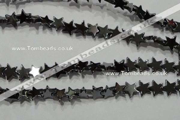 CHE295 15.5 inches 10mm star hematite beads wholesale