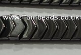 CHE297 15.5 inches 6*9mm hematite beads wholesale