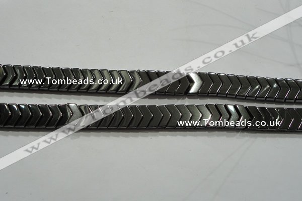 CHE297 15.5 inches 6*9mm hematite beads wholesale