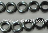 CHE302 15.5 inches 12mm donut hematite beads wholesale