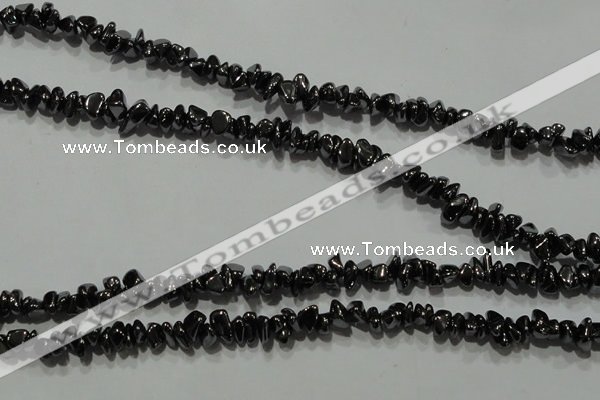 CHE306 15.5 inches 3*5mm – 6*8mm hematite chips beads wholesale