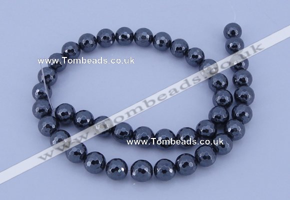 CHE33 16 inches 6mm faceted round hematite beads Wholesale