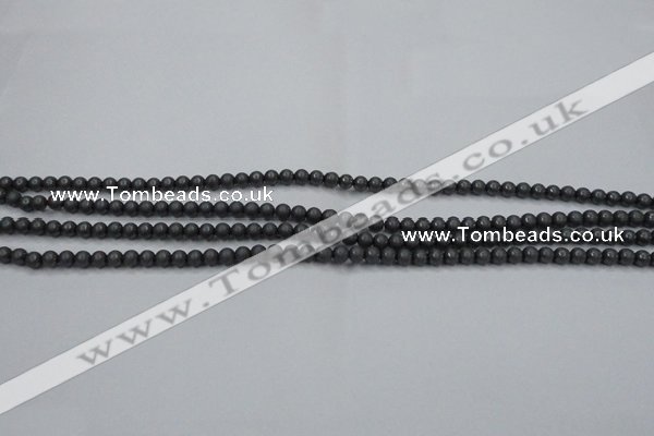 CHE400 15.5 inches 2mm round matte hematite beads wholesale