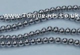 CHE421 15.5 inches 2mm round plated hematite beads wholesale