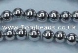 CHE427 15.5 inches 12mm round plated hematite beads wholesale