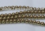 CHE430 15.5 inches 2mm round plated hematite beads wholesale