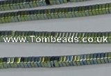 CHE560 15.5 inches 1*2*2mm square plated hematite beads wholesale