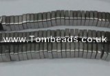 CHE569 15.5 inches 1*3*3mm square plated hematite beads wholesale