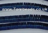 CHE574 15.5 inches 1*3*3mm square plated hematite beads wholesale