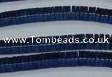 CHE584 15.5 inches 1*4*4mm square plated hematite beads wholesale