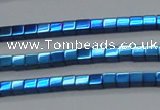 CHE605 15.5 inches 3*3mm cube plated hematite beads wholesale