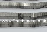 CHE632 15.5 inches 1*4*4mm square matte plated hematite beads