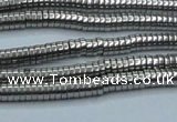 CHE651 15.5 inches 1*3mm tyre plated hematite beads wholesale