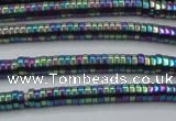 CHE656 15.5 inches 1*3mm tyre plated hematite beads wholesale