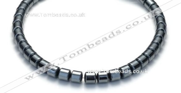 CHE66 15.5 inches 3mm column shape hematite beads Wholesale