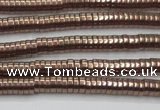 CHE663 15.5 inches 1*4mm tyre plated hematite beads wholesale