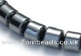 CHE67 15.5 inches 4mm column shape hematite beads Wholesale