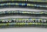 CHE683 15.5 inches 1*4mm tyre matte plated hematite beads