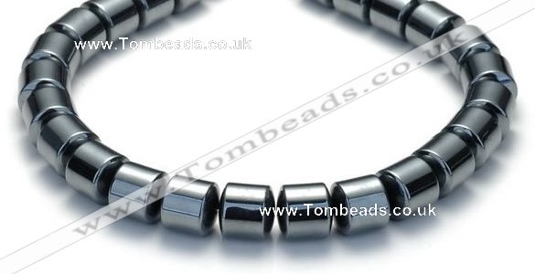 CHE69 15.5 inches 8mm column shape hematite beads Wholesale