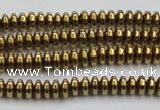 CHE729 15.5 inches 2*4mm rondelle plated hematite beads wholesale