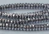 CHE733 15.5 inches 3*6mm faceted rondelle plated hematite beads