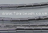 CHE748 15.5 inches 3*5mm tube plated hematite beads wholesale